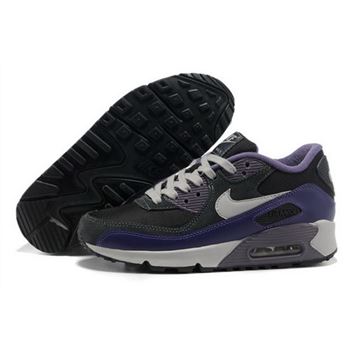 Air Max 90 Womens Shoes Brown Dark Blue Gray Purple Discount